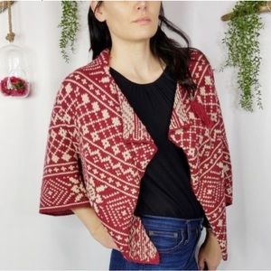 CAbi Fair Isle Shrug Sweater style #971